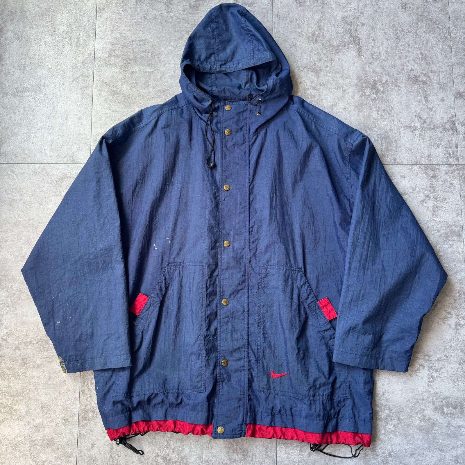 〜00 s NIKE Nylon Parka | 〜2000年代 ナイキ ナイロンジャケット フード付き 白タグ