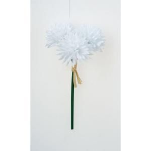 ASCA アスカ 和紙風ポンポンマムバンチ 1束3本 A-73416-001 入数 24