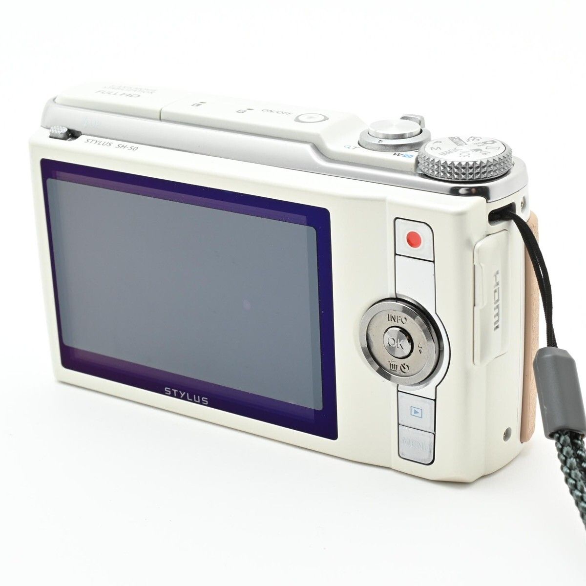 1112＜良品＞ OLYMPUS デジタルカメラ STYLUS SH-50 1600万画素裏面