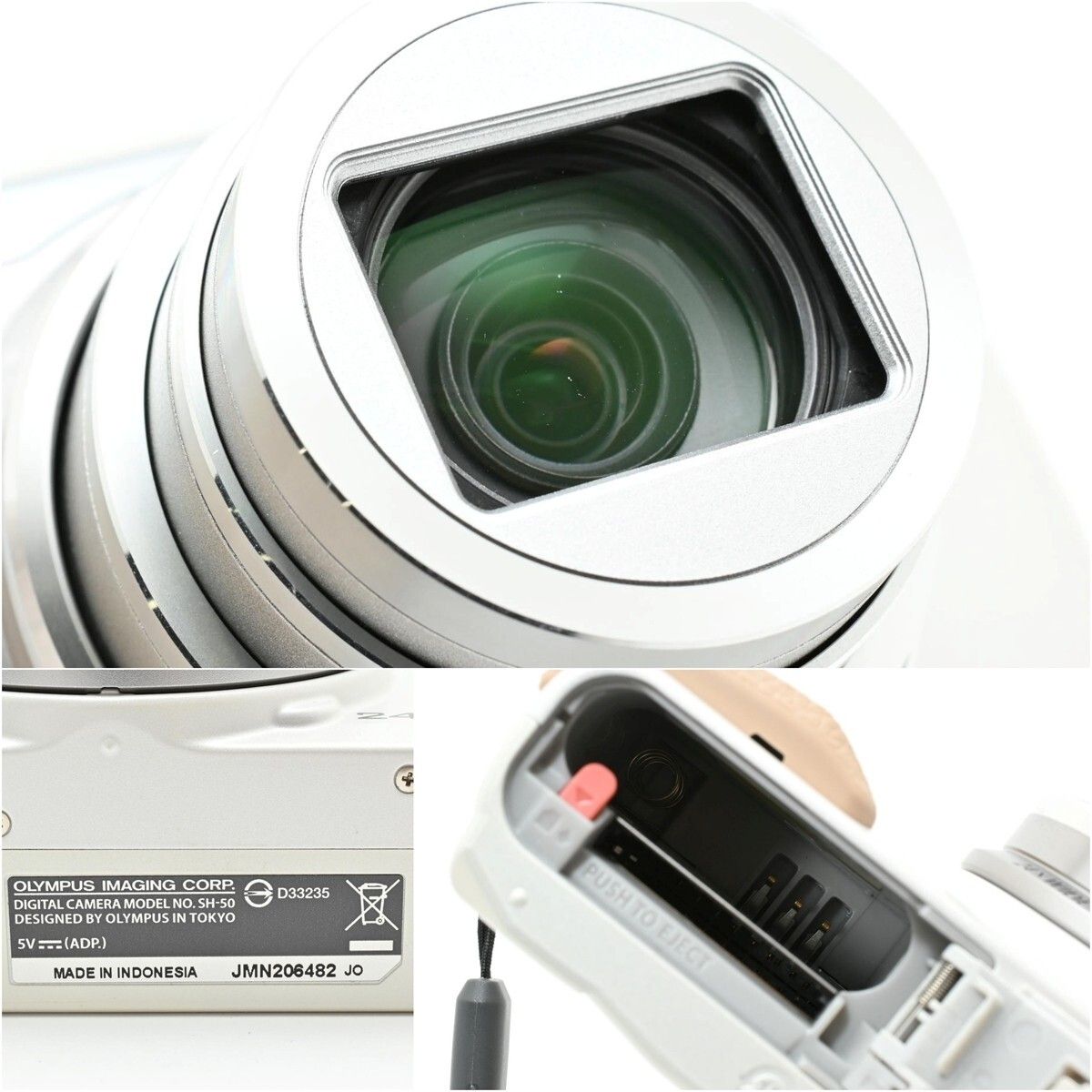 1112＜良品＞ OLYMPUS デジタルカメラ STYLUS SH-50 1600万画素裏面