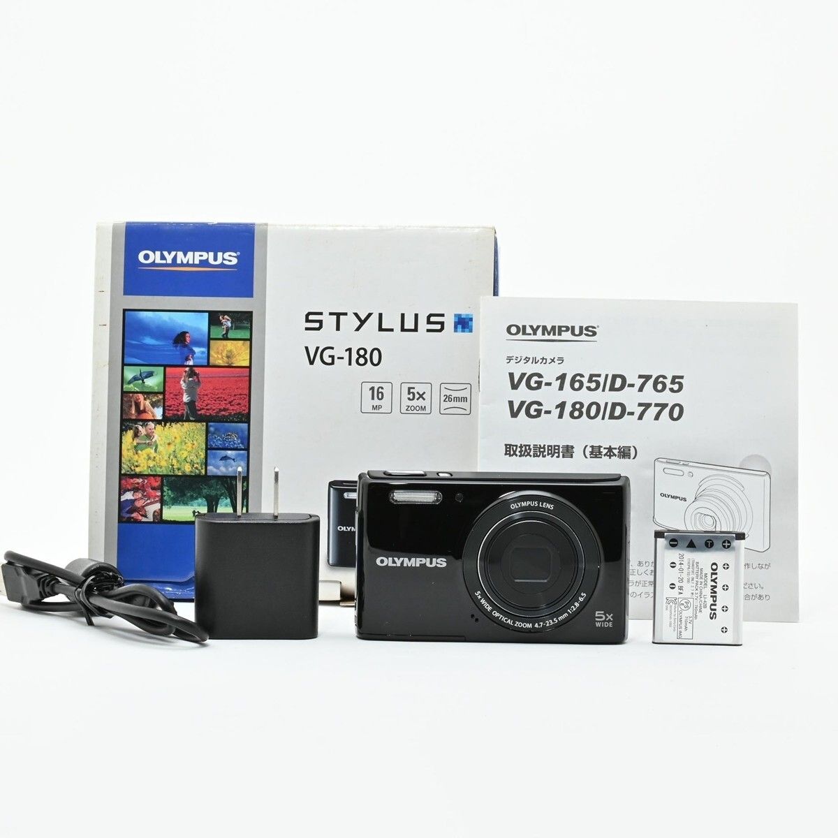 1120＜美品＞ Olympus Stylus VG-180 Black - メルカリ