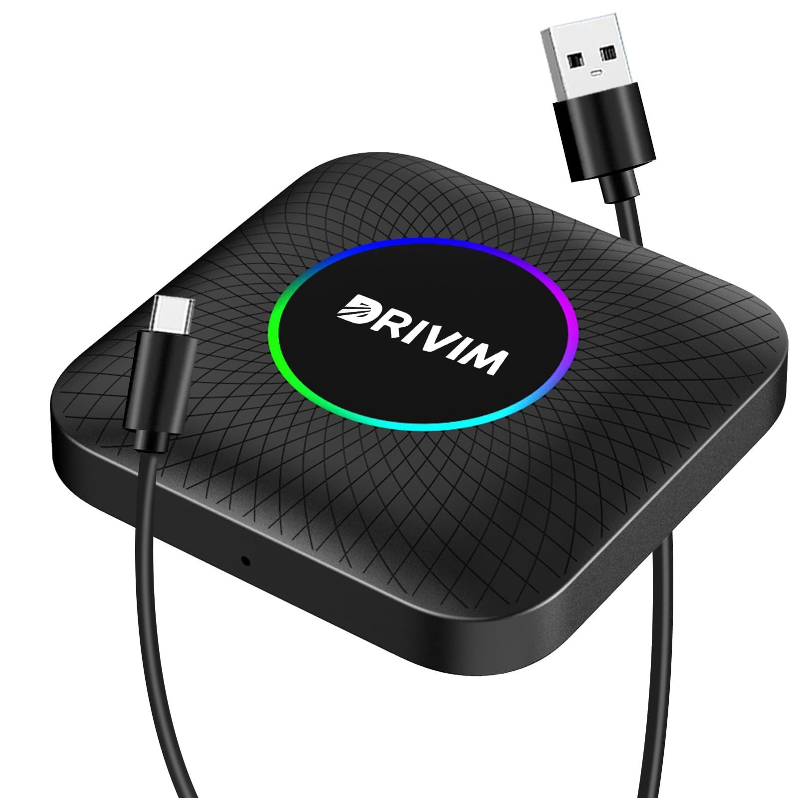 DRIVIM 最新CarPlay AI Box Android 13.0 アダプター 超高速使用体験 先進的なチップ採用 Androidドングル 画面2分割表示 ワイヤレスCarPlay-AndroidAuto Youtube Netflix Hu