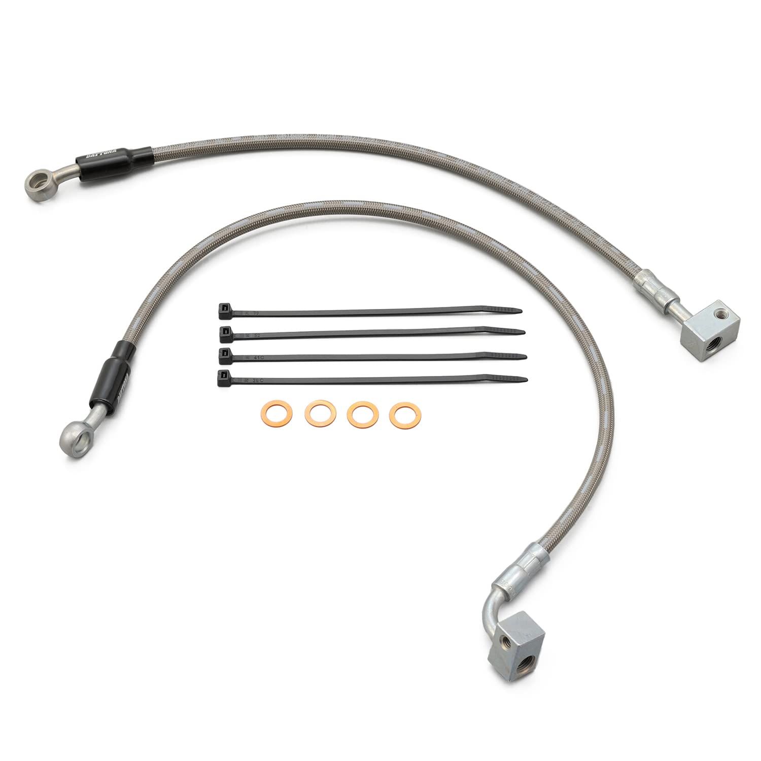 デイトナ Daytona GB 350|S 21-23 ショートブレーキホース 比-80 mm 28189