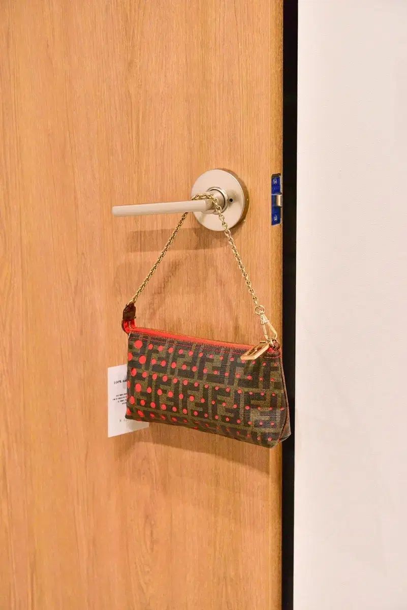 フェンディ ズッカ レッド Dots ポシェット チェーンバッグ