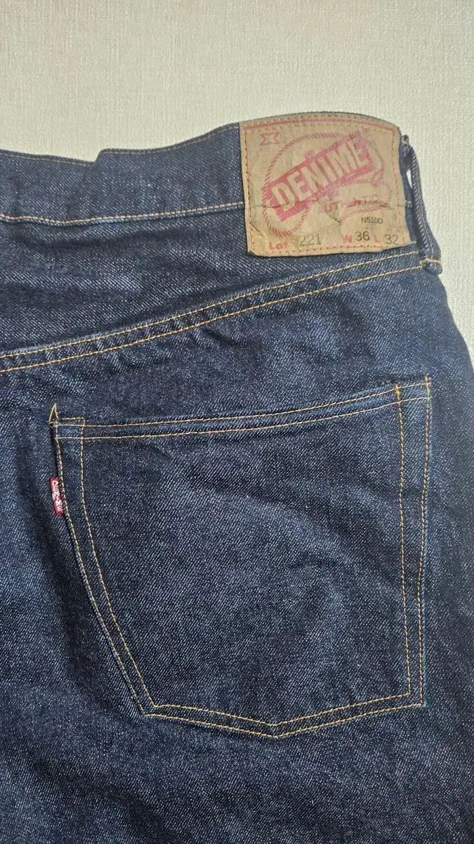 36 x 32 ド님 221 BIG E セルビッジ ジーン