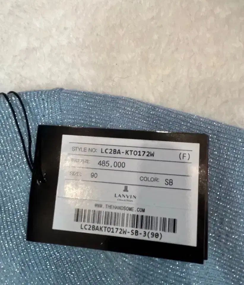 The LANVIN レディース タートルネックニット スカイブルー 90 長袖 ニット セーター トップス