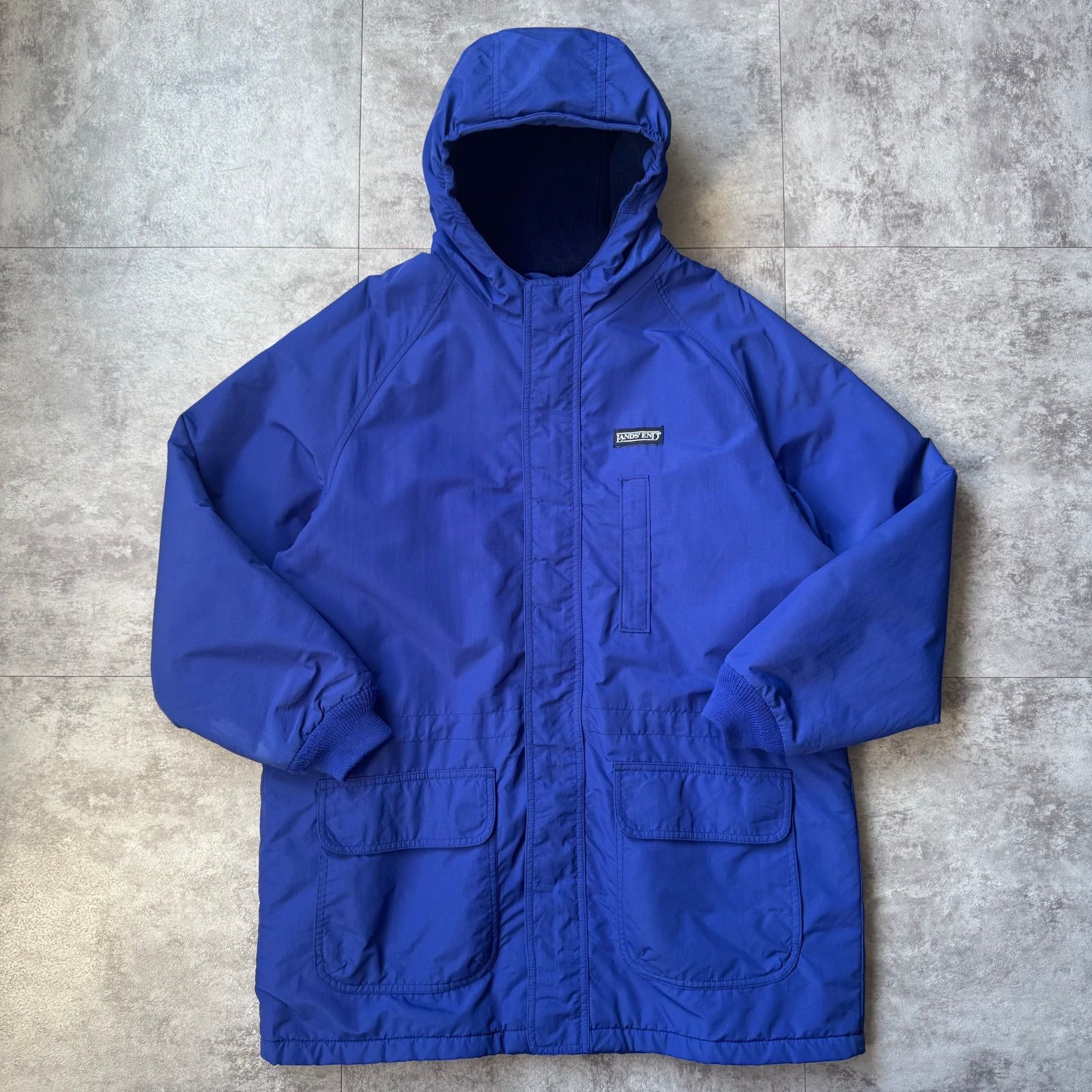 〜1990 s LANDS END Nylon×Fleece Parka | 〜90年代 ランズエンド ナイロン×フリース パーカー ダブルジップ ポーラテック スコールタイプ