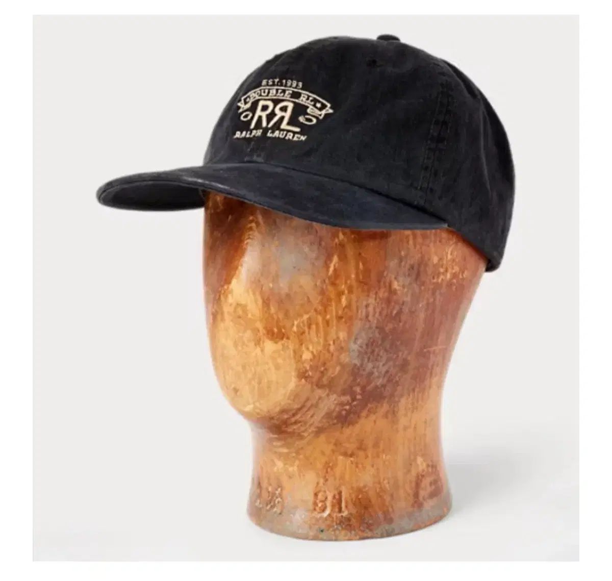 RRL ダブルアールエル ランチロゴ ベースボールキャップ ブラック