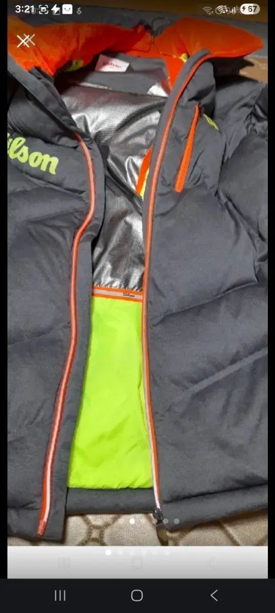 ウィルソン ダウンジャケット 105 実物を見ると 感があります とても暖かいです