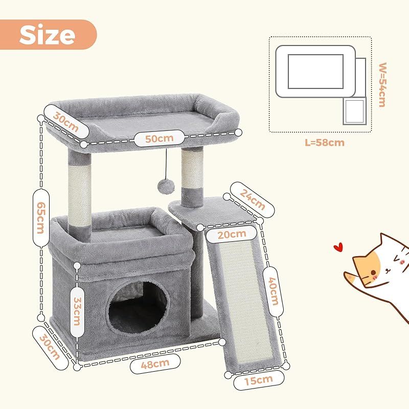 PAWZ Road キャットタワー ミニ 猫タワー 低い 小さい 猫ハウス 猫 爪