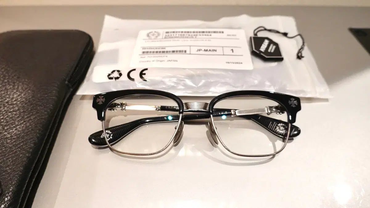 CHROME HEARTS クロムハーツ ボネンノイシュー2 ブラック|シルバー メガネ