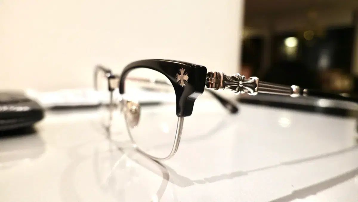 CHROME HEARTS クロムハーツ ボネンノイシュー2 ブラック|シルバー メガネ