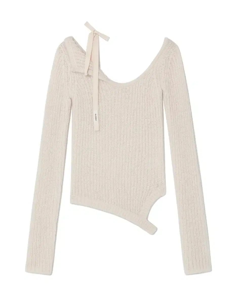 GLOWNY アイサ ISA ASYMMETRICAL KNIT TOP CORN