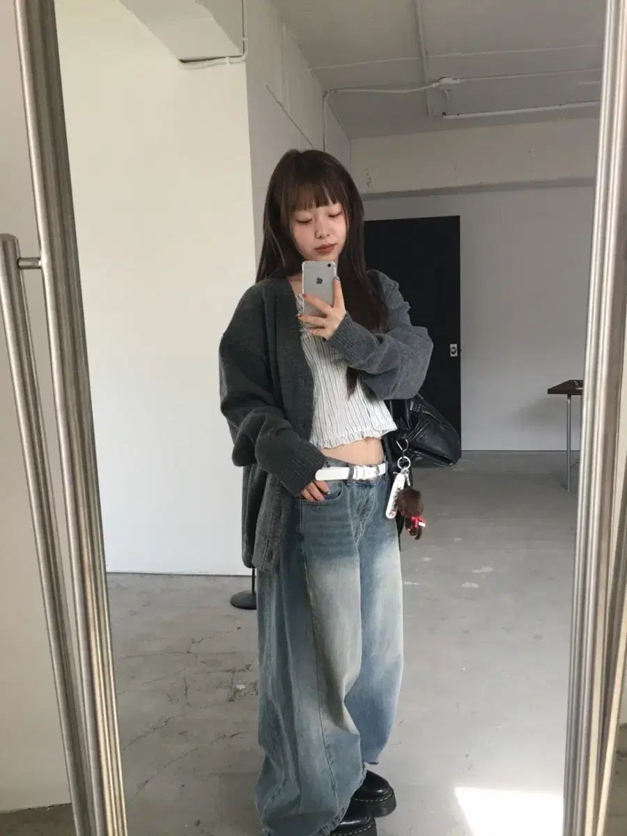 our cabinet cover over カーディガン チャコール