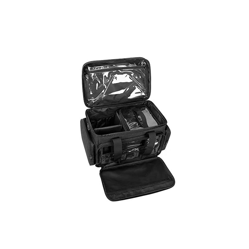 BAFASO 化粧バッグ メイクボックス 大容量 2つのコスメポーチ付き