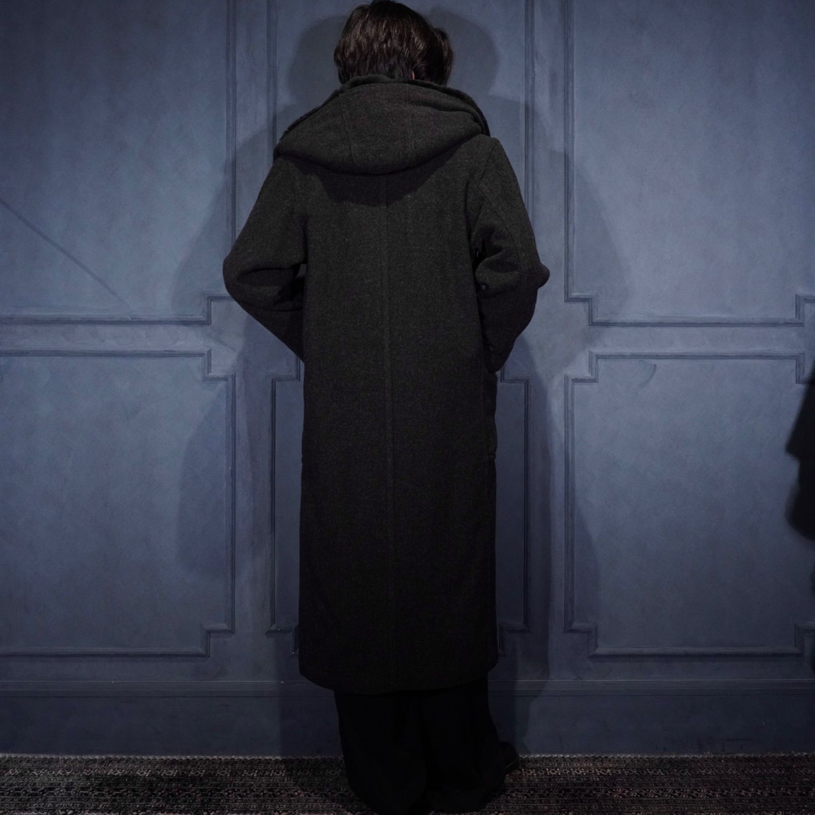 80's USA VINTAGE LL Bean TOGGLE BUTTON MELTON WOOL COAT MADE IN