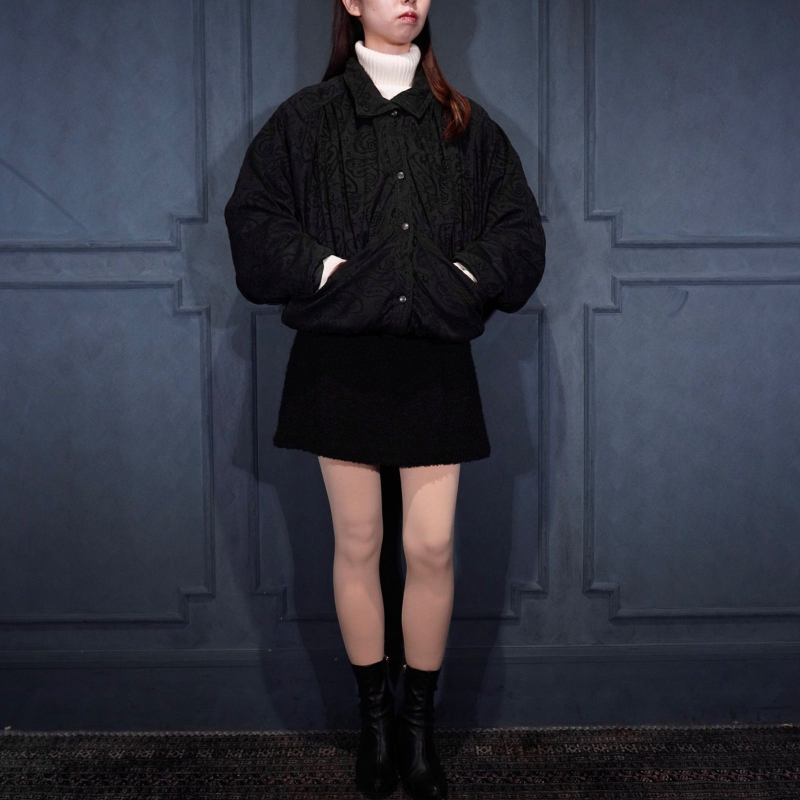 USA VINTAGE PAISLEY PATTERNED SHORT LENGTH BLOUSON|アメリカ古着ペイズリー柄ショート丈ブルゾン