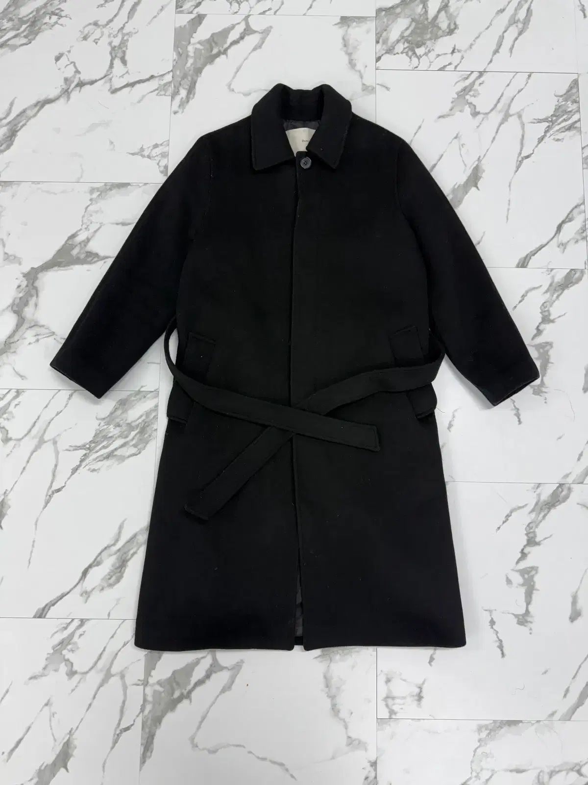 ダンスト ベルト付き ステンカラーコート