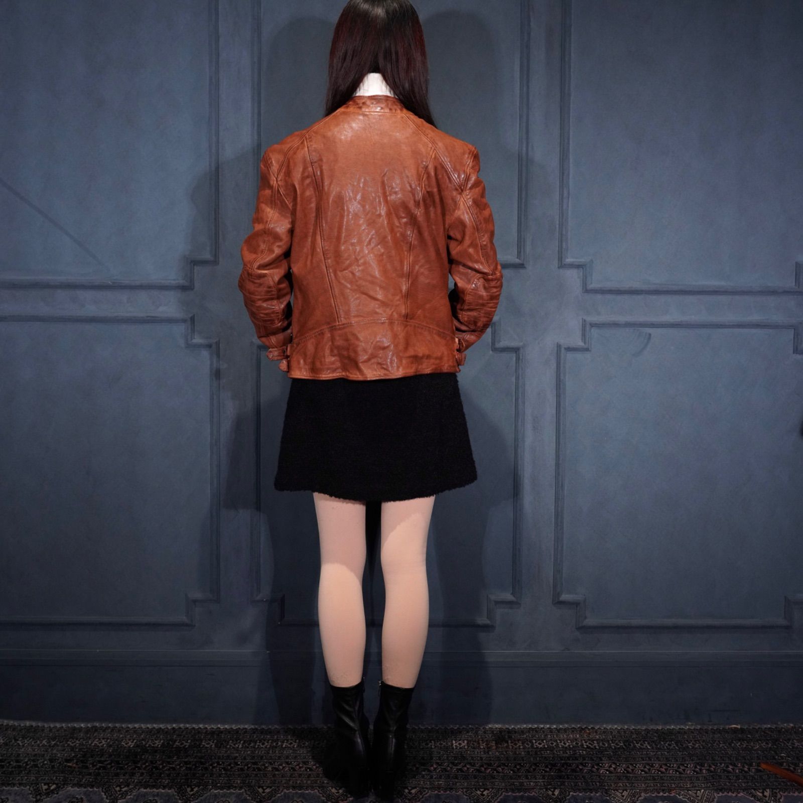 USA VINTAGE LAUREN Ralph Lauren LEATHER RIDERS JACKET/アメリカ古着 