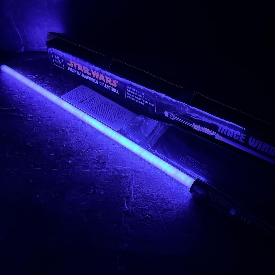 希少 マスターレプリカ FXライトセーバー 紫 メイスウィンドウ スター