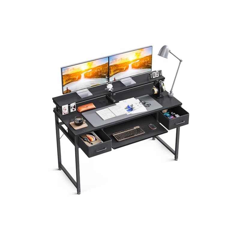 ビンテージ調パソコンデスク キーボードスライダー付き 幅120cm引き出し2杯付 ビンテージ調パソコンデスク キーボードスライダー付き 幅120cm