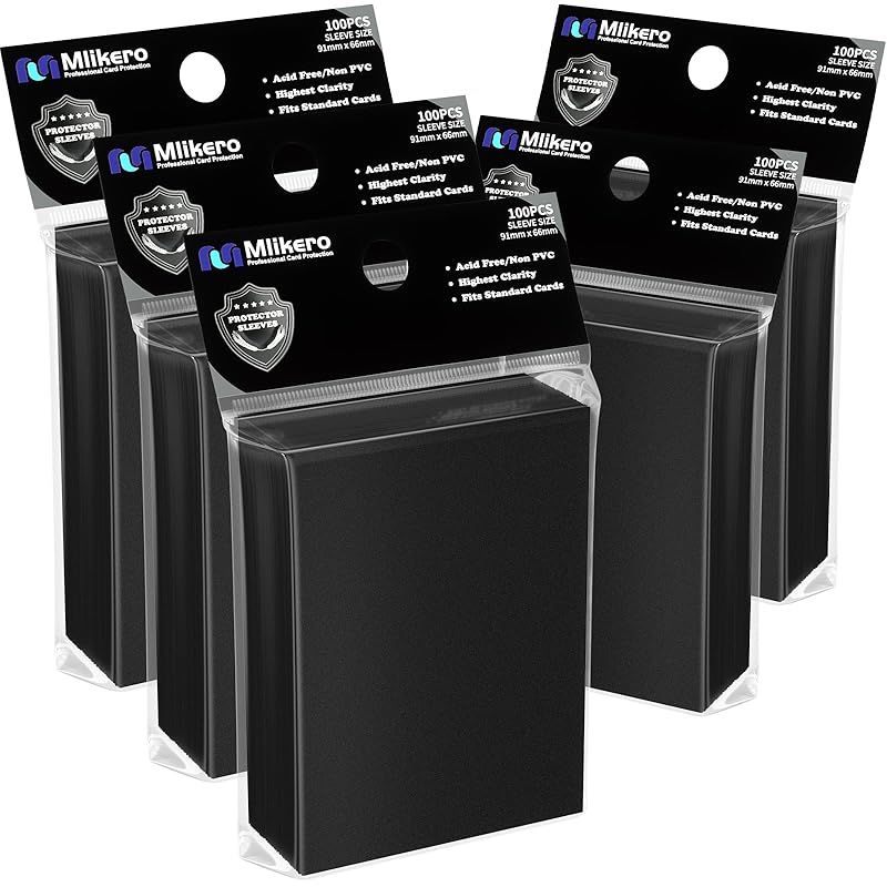 Mlikero カードスリーブ 500枚 マット仕様 トレカ スリーブ 66×91mm