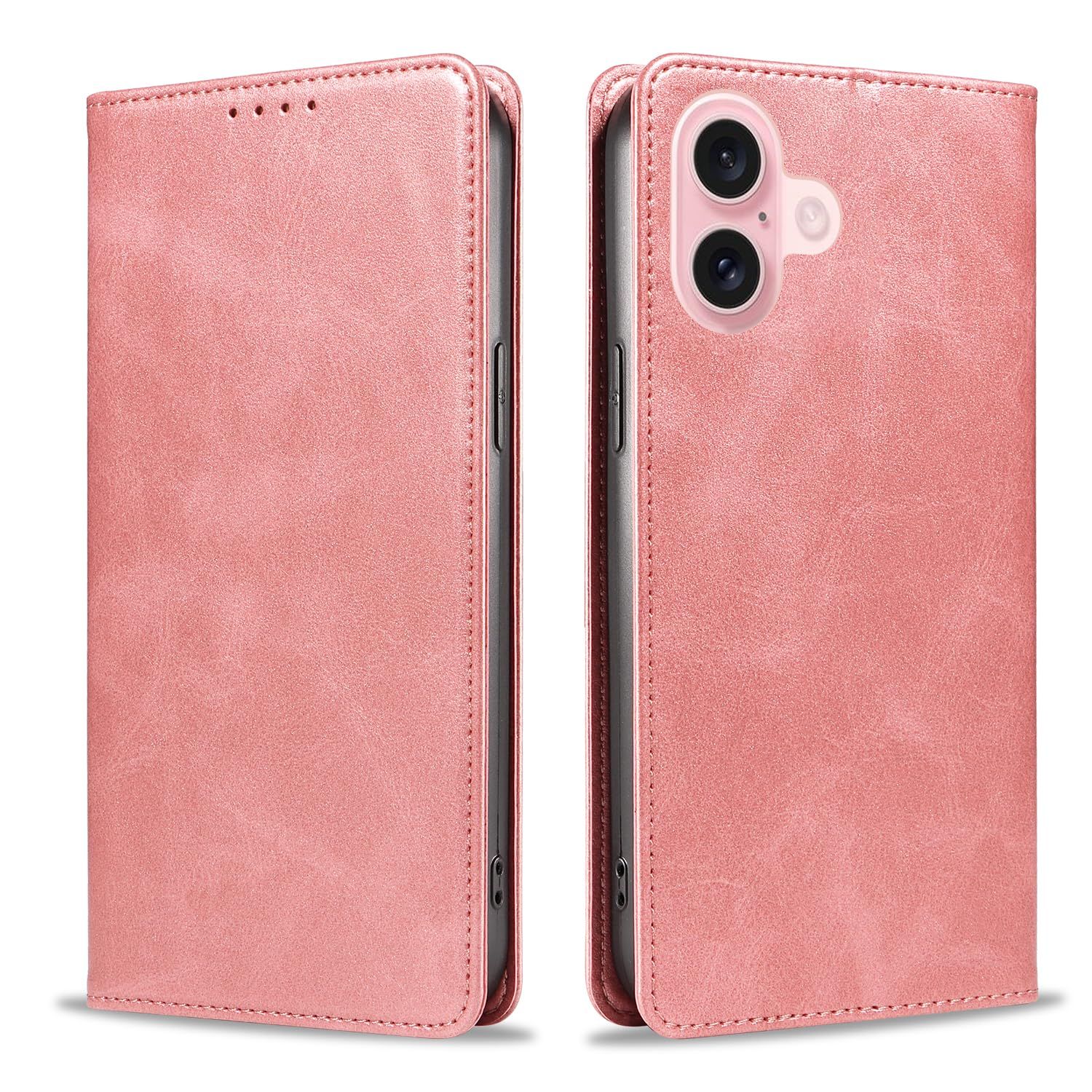 iPhone 16 ケース手帳型 イフォン16 スマホケース 手帳型あいふぉん16 携帯カバー レザー 耐衝撃 軽量 着脱しやすい 放熱性 マグネット式 カード収納 スタンド機能 ケース16対応 360度保護 ゴールド