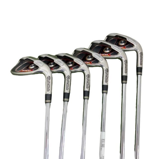 テーラーメイド BURNER PLUS 6 S USA アイアンセット IR RE-AX 85 STEEL フレックスR メンズ 男性用 右利き 右用 Dランク ゴルフクラブ