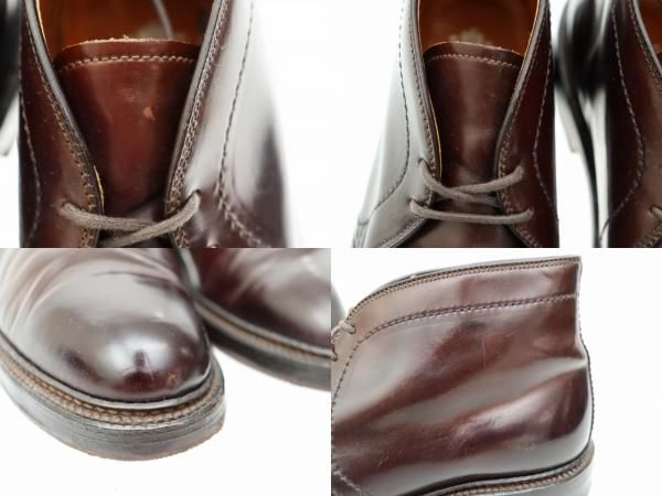 【中古】オールデン ALDEN 1339 Cordovan Chukka Boot vibram ビブラム ソール コードバン チャッカ ブーツ▲■250517 オールデン ALDEN 1339 Cordovan Chukka Boot vibram ビブラム ソール
