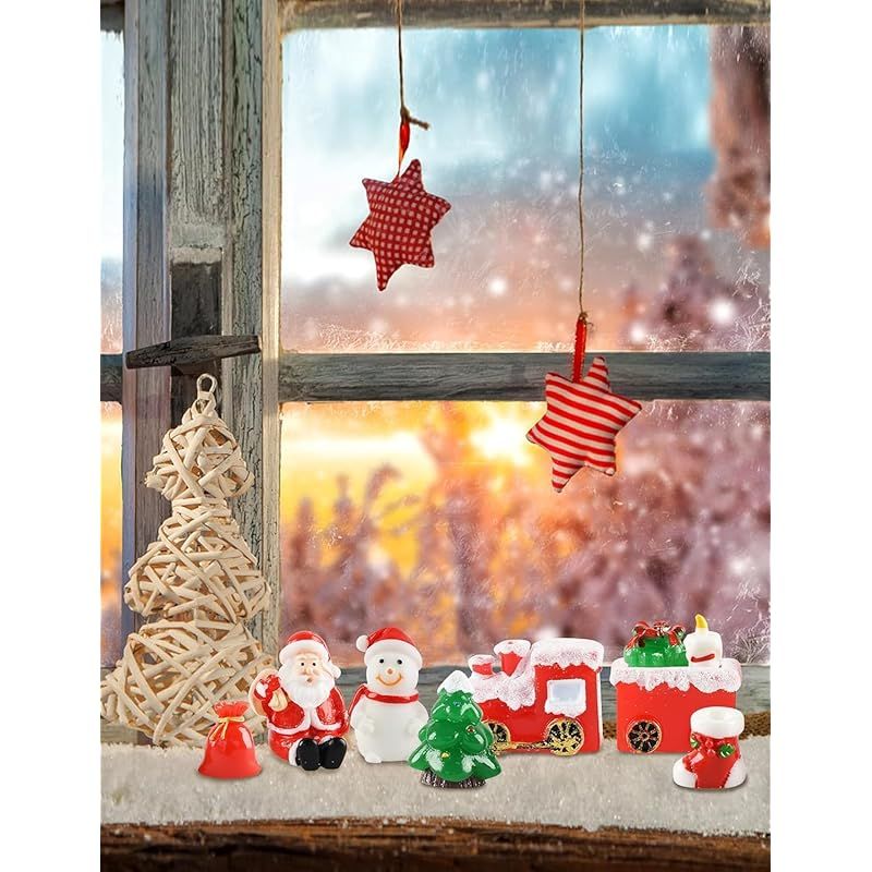 クリスマス 飾り ミニチュア 樹脂 置物 15個セット ミニクリスマス