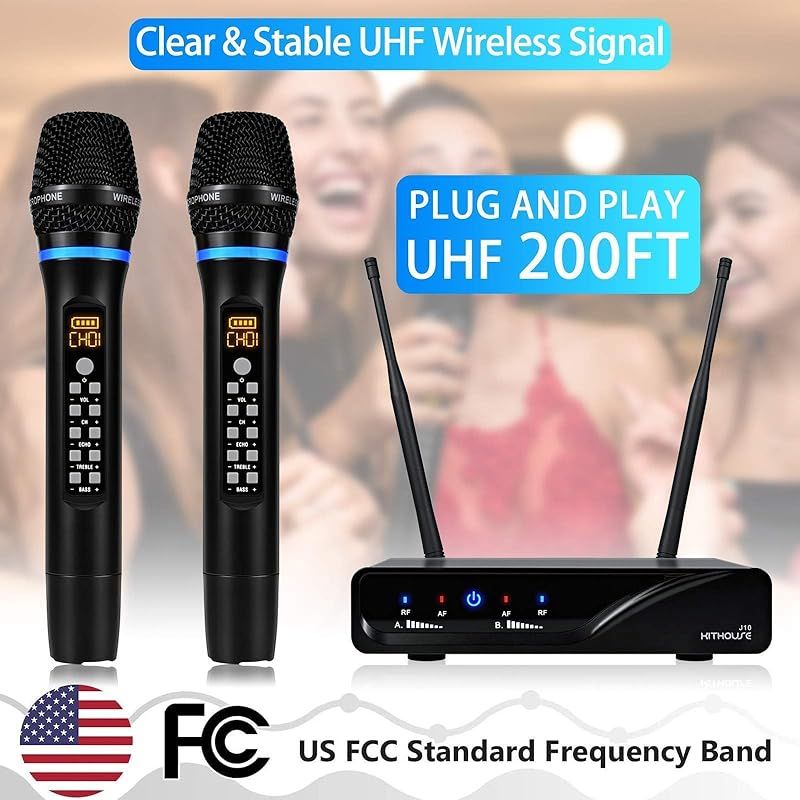 Kithouse UHF ワイヤレスマイクシステム メタルマテリアルコードレス