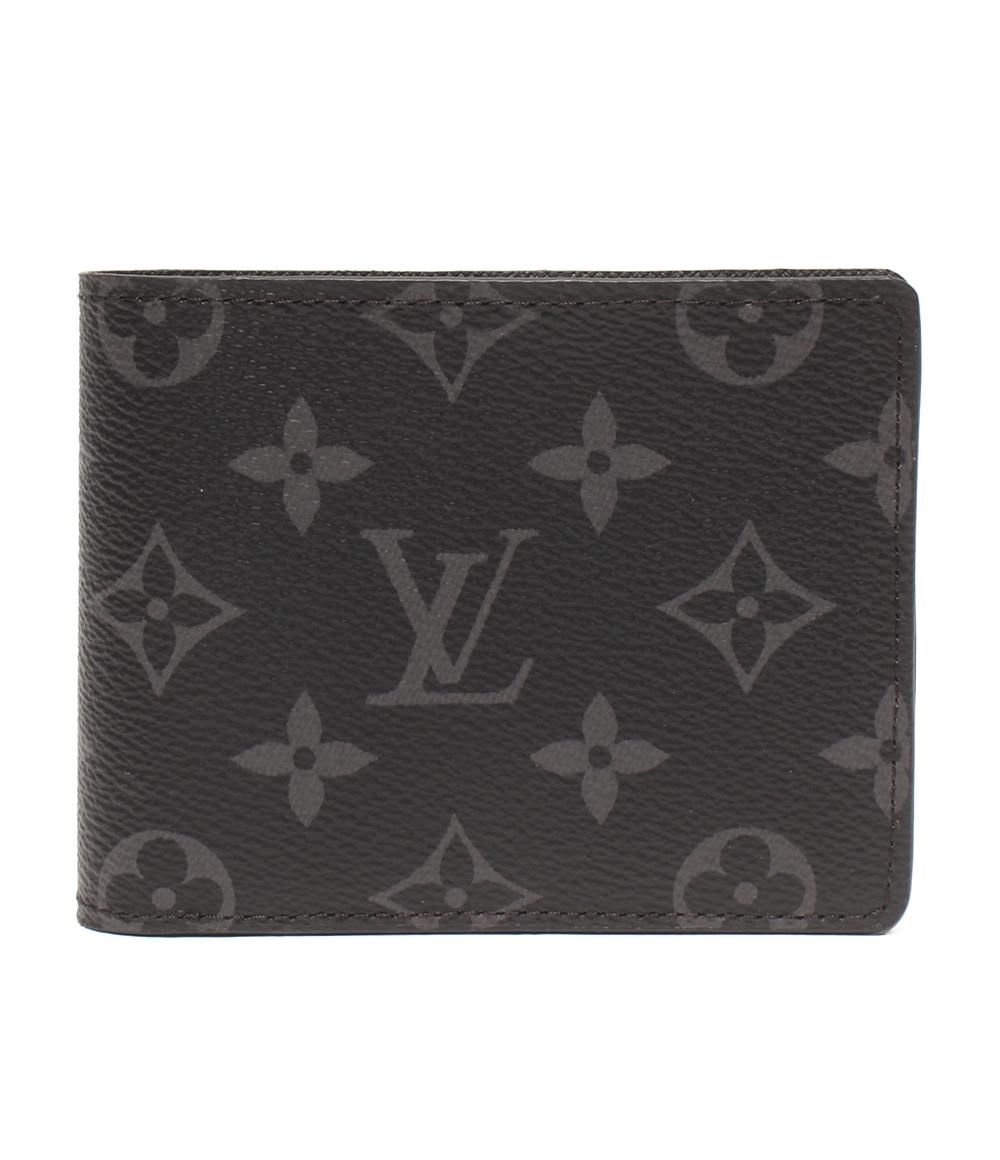 ルイ ヴィトン 二つ折り財布 ポルトフォイユ･ミュルティプル モノグラムエクリプス M 61695 メンズ LOUIS VUITTON