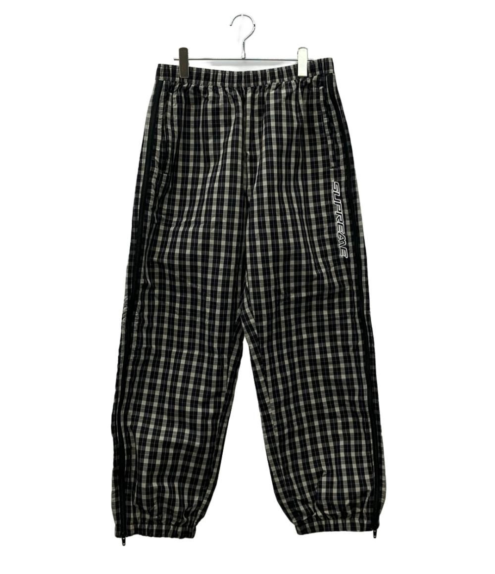 シュプリーム イージーパンツ ロング 25 AW Plaid Warm Up Pant ストリート チェック柄 メンズ SIZE M Supreme