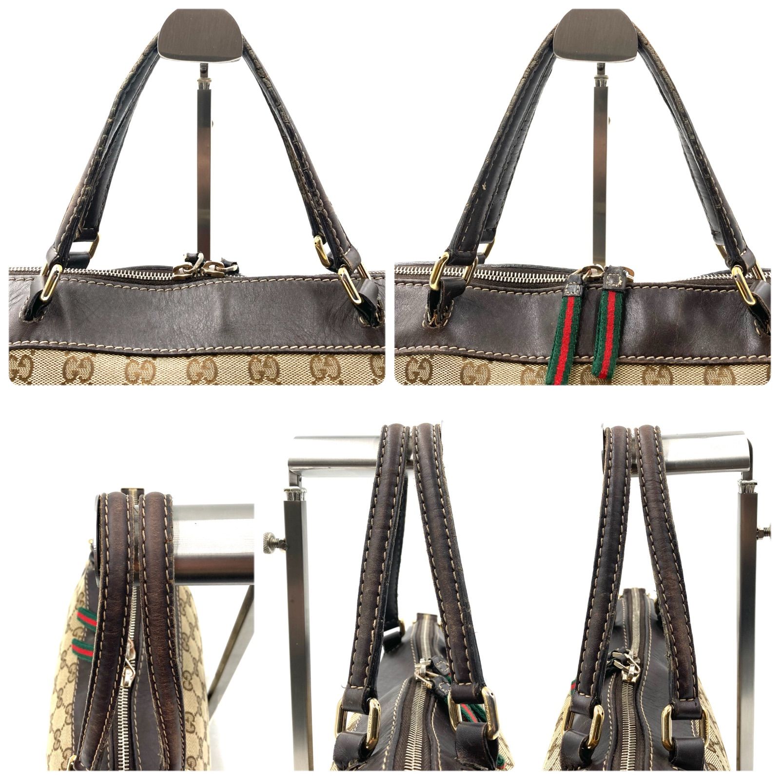 GUCCI グッチ シェリーライン GGキャンバス 2way トートバッグ