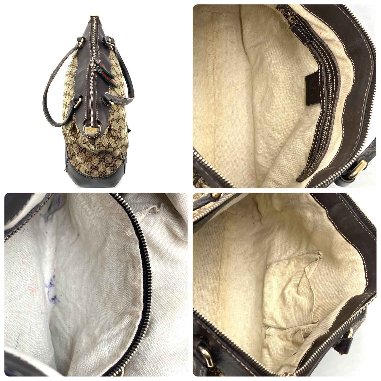 GUCCI グッチ シェリーライン GGキャンバス 2way トートバッグ