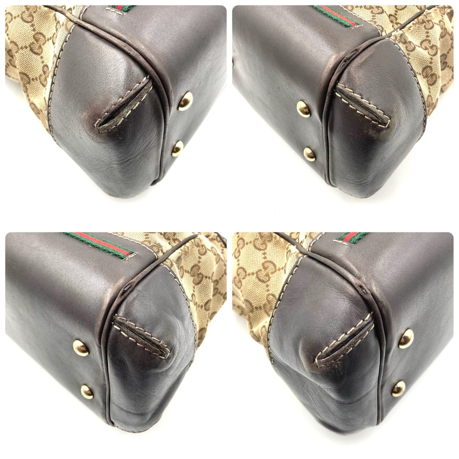 GUCCI グッチ シェリーライン GGキャンバス 2way トートバッグ