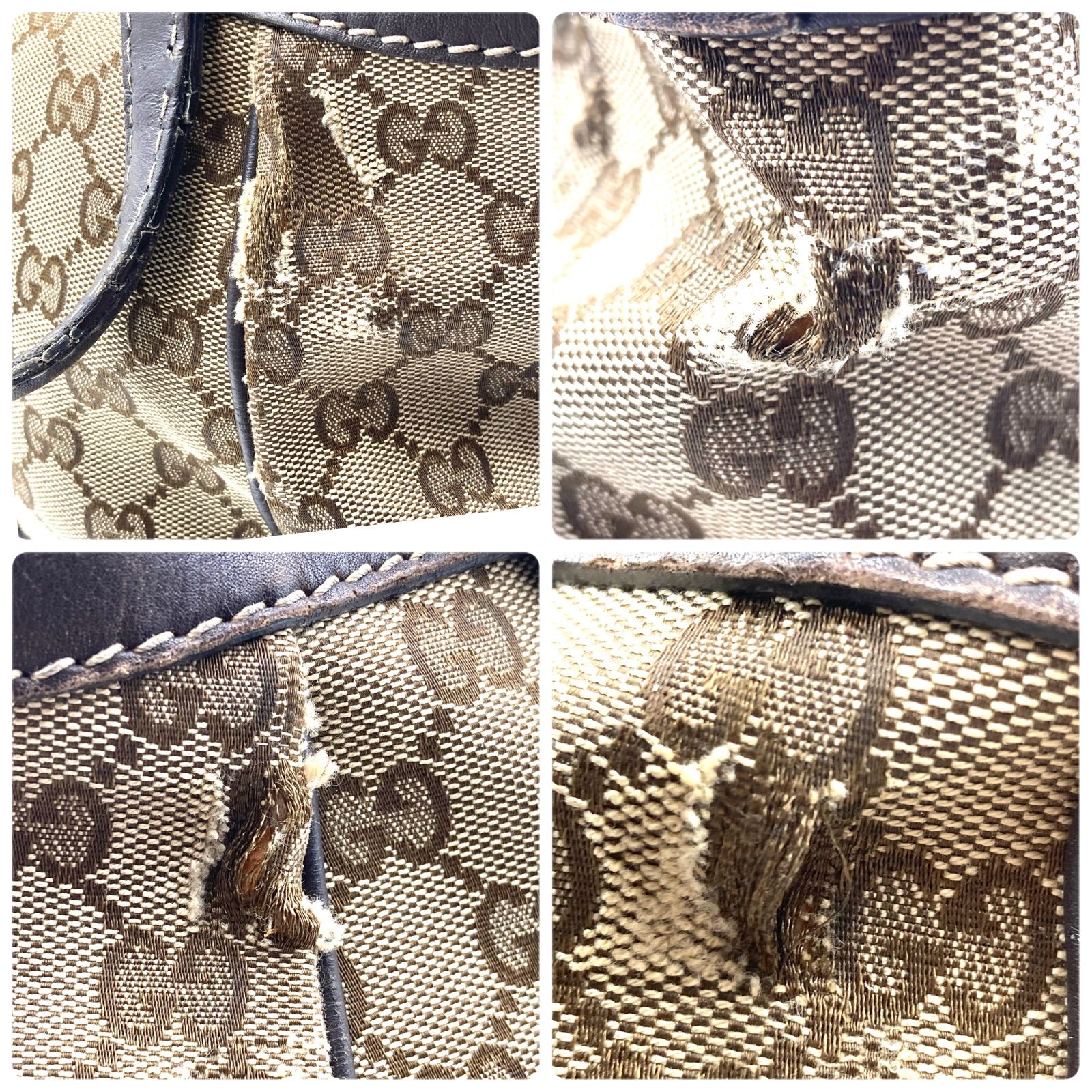 GUCCI グッチ シェリーライン GGキャンバス 2way トートバッグ 