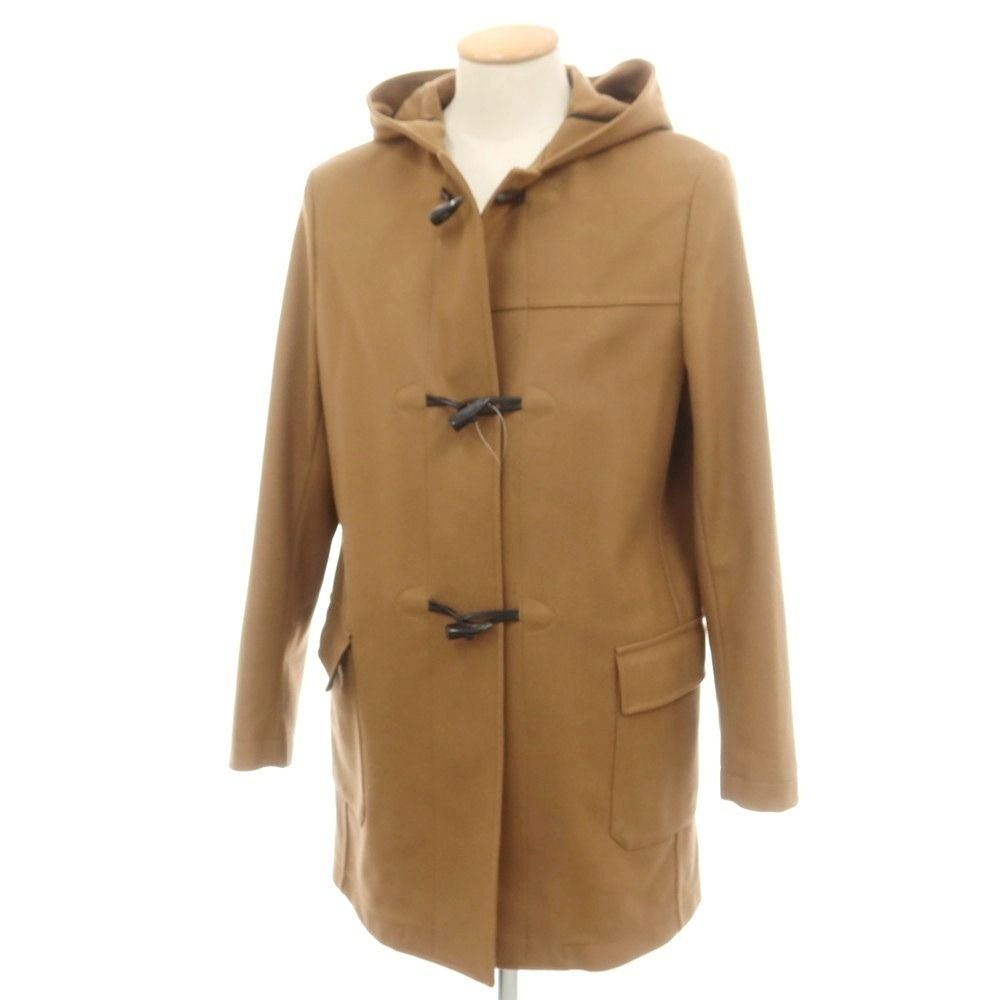 ティージャケット T-JACKET ウールナイロンカシミヤ ダッフルコート キャメルブラウン サイズS メンズ