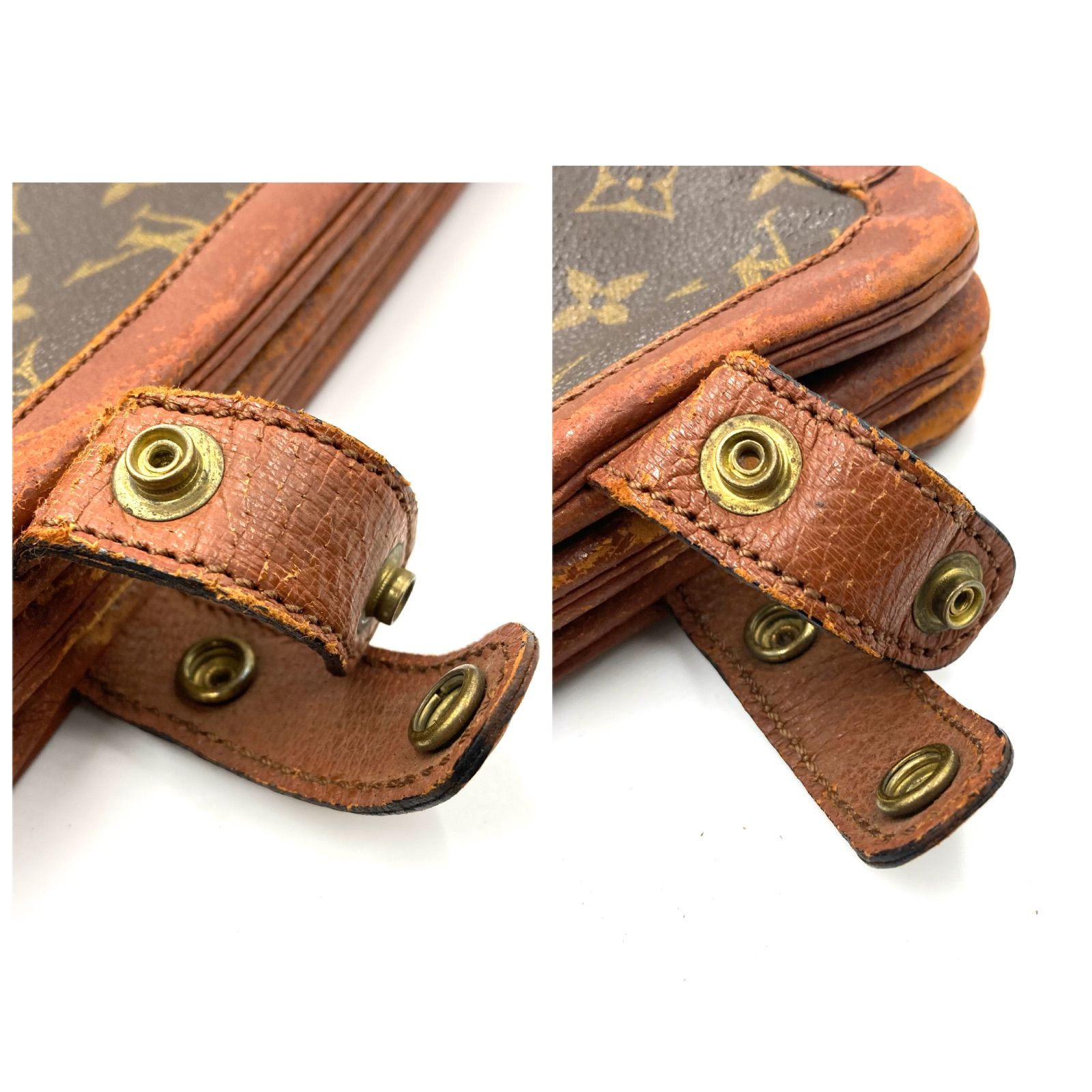 モノグラムPVCコーティングキャンバス×レザー