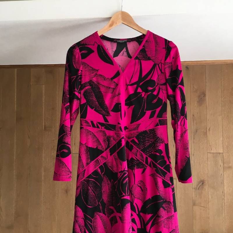 LEONARD レオナール カンカン素材 ワンピース38 0710214