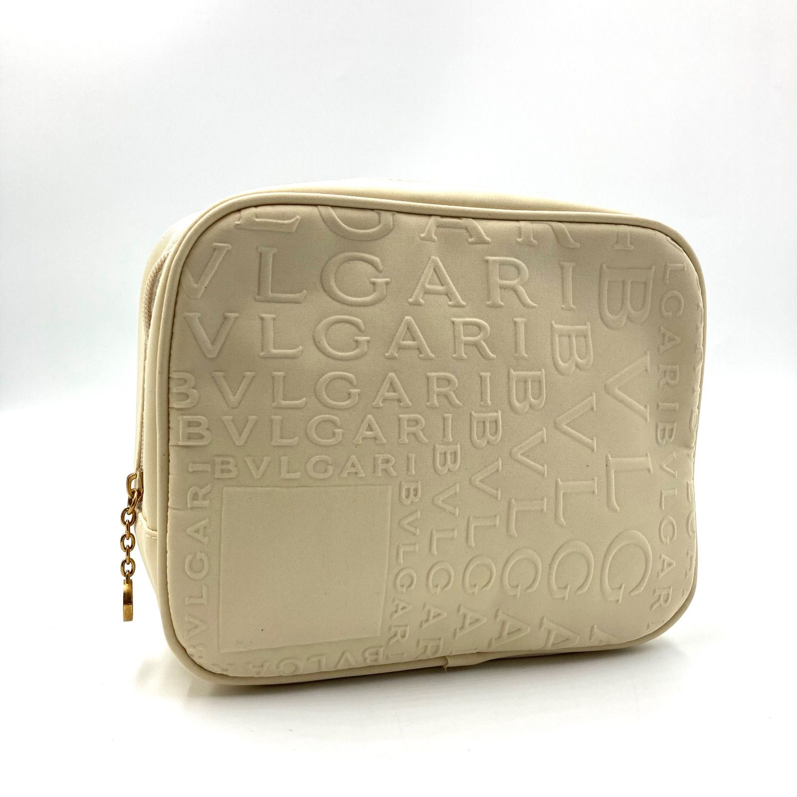 □極美品□BVLGARI ブルガリ ロゴ総柄 ノベルティコスメポーチ 