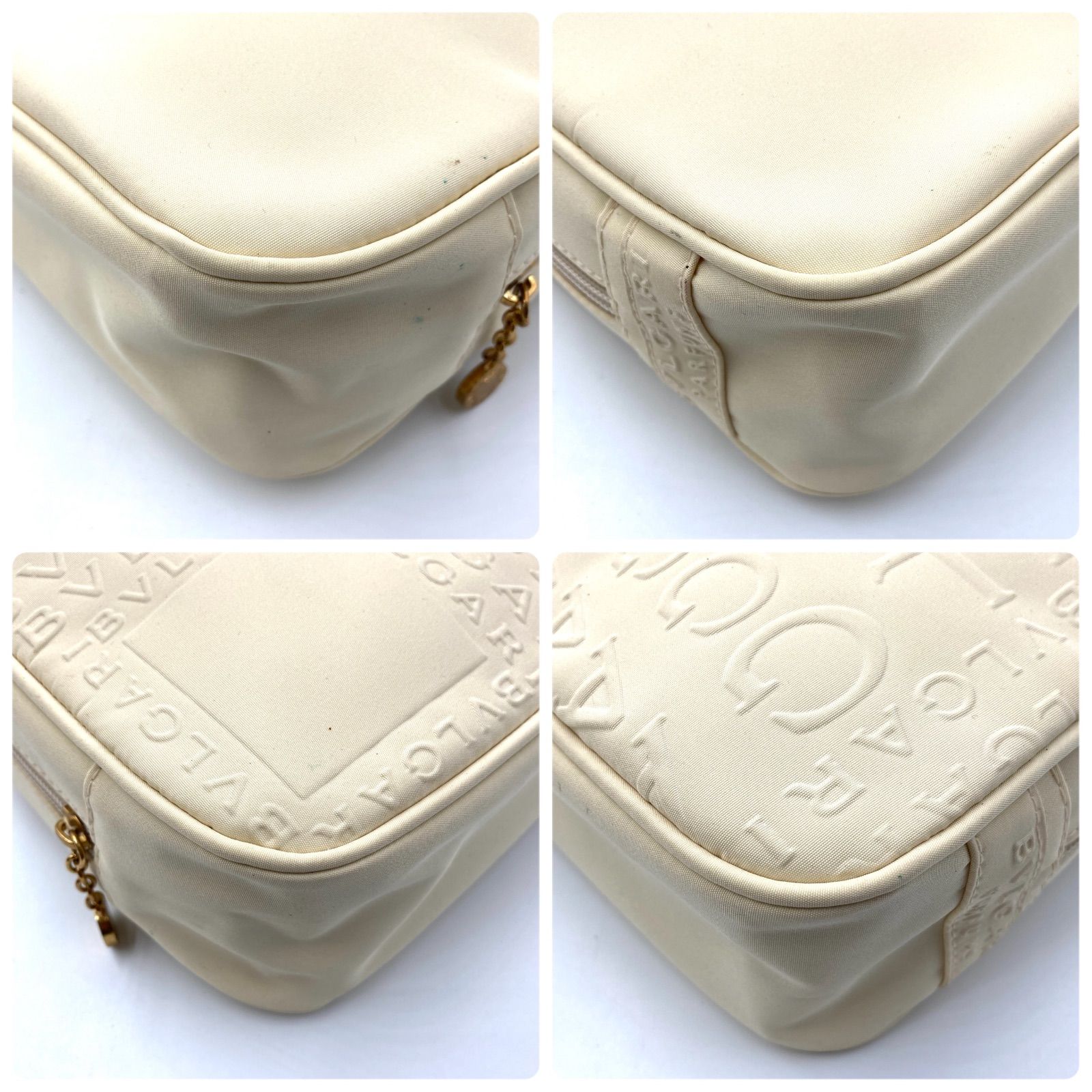 □極美品□BVLGARI ブルガリ ロゴ総柄 ノベルティコスメポーチ 