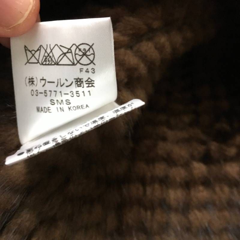 美品 DANA PARISダナパリ ロング ミンク フード付き ベストF 美品 DANA