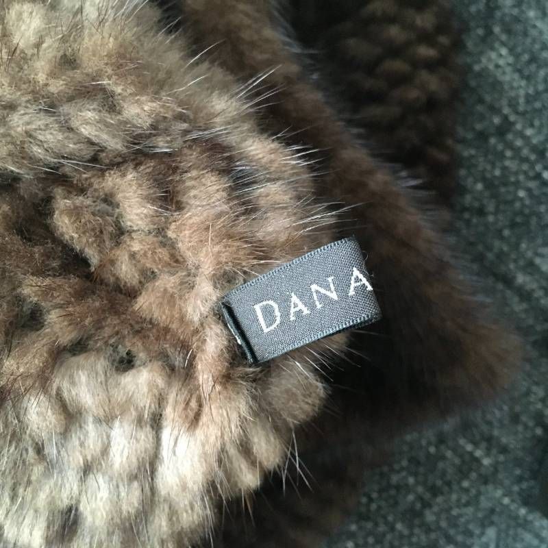 美品 DANA PARISダナパリ ロング ミンク フード付き ベストF 美品 DANA