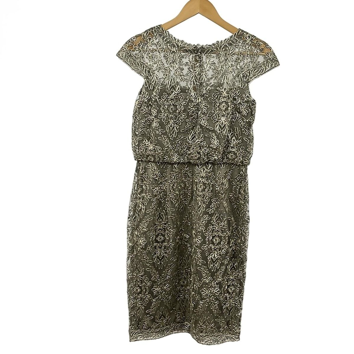 タダシショージ M ゴールドストレッチドレス TADASHIコレクション