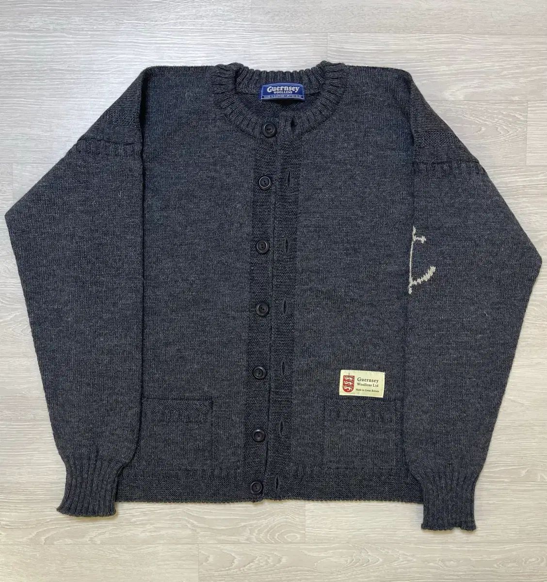 ガンジーウーレンズ フィッシャーマン ホールガーメント カーディガン 46