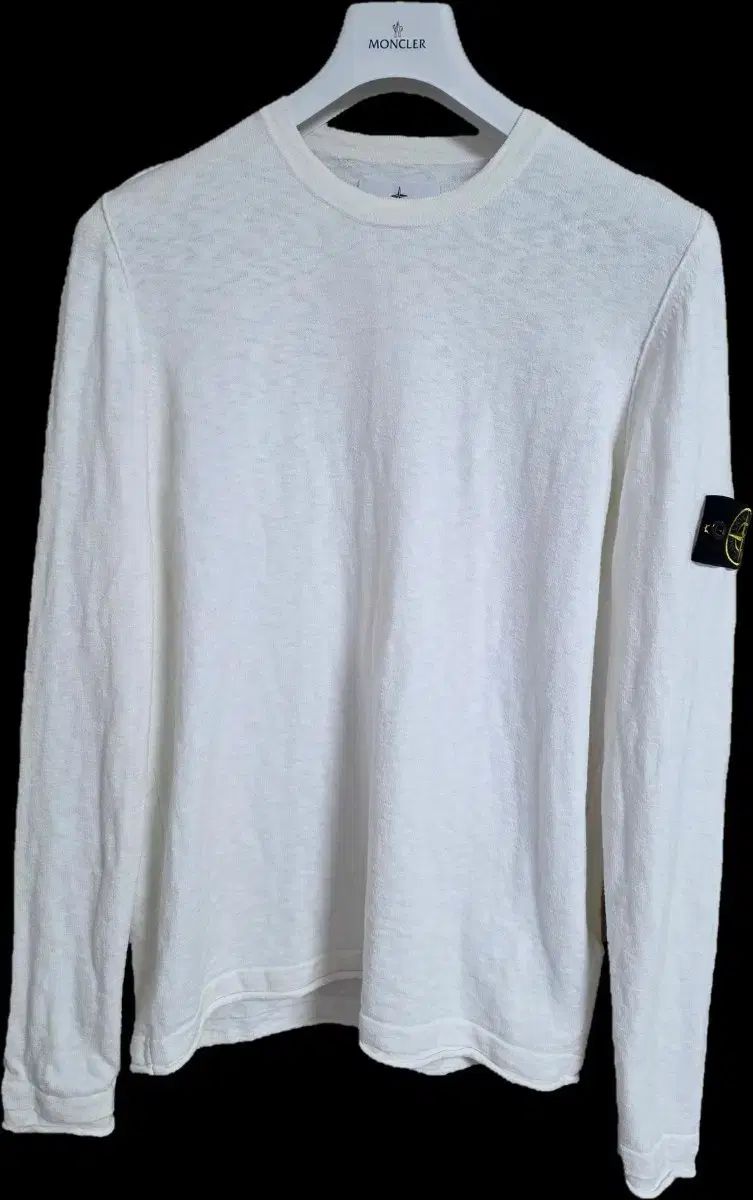 STONE ISLAND ストーンアイランド ワッペン クルーネック ニット 白 L