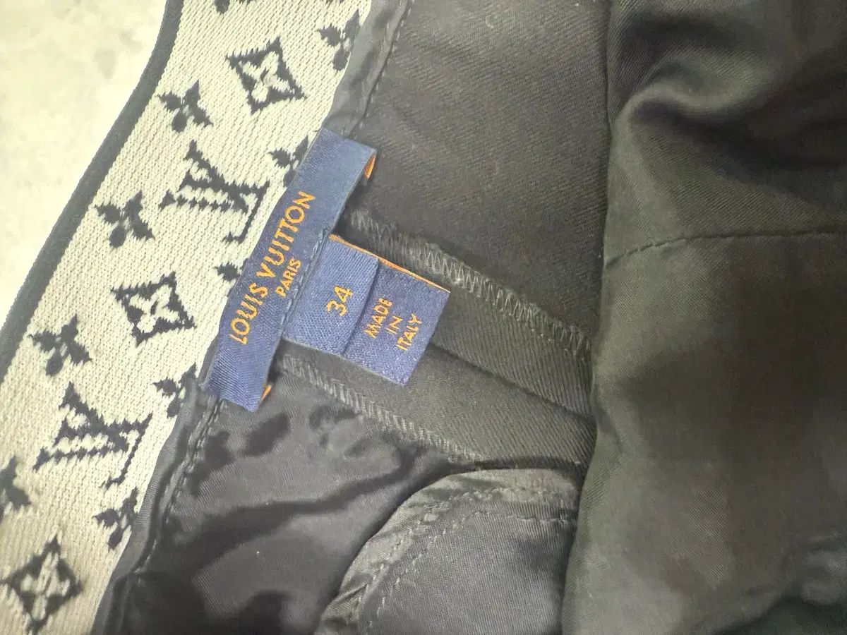  Louis Vuitton ストレート CUT パンツ WITH モノグラム エラスティック ベルト ズボン 34 スラックス パンツ