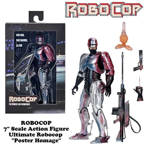 ロボコップ 7 アクションフィギュア オマージュ ポスター NECA