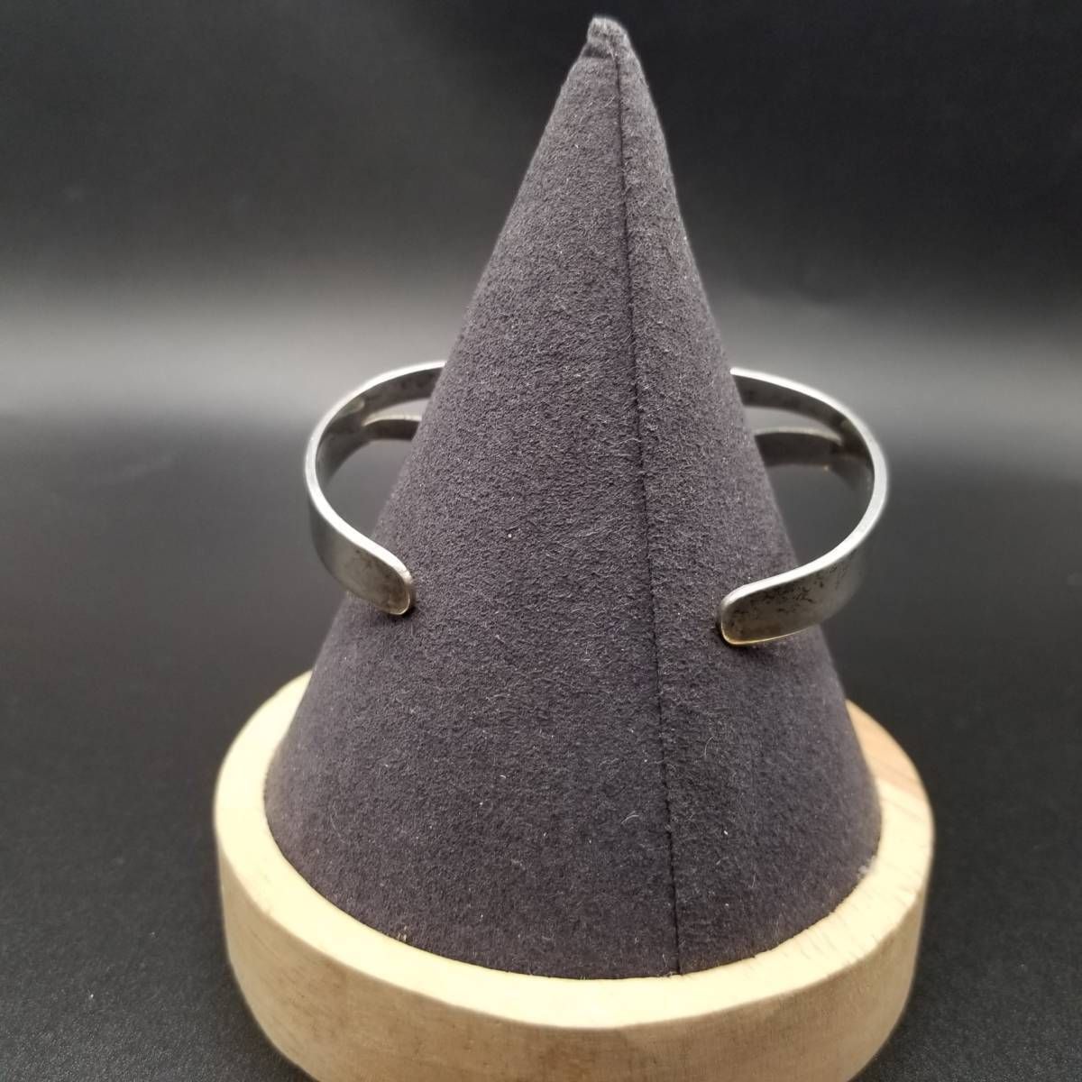 メキシコ TAXCO オニキス 台形 インレイ 925 シルバー ヴィンテージ